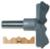 Magnate 8051 Rosette Carbide Tipped Cutter - 2-5/8" Cutting Diameter; 1/2" Shank Diameter; 3/4" Cutting Height; 1-1/2" Shank Length; 2-Flute Carbide Tipped, For Woodworking