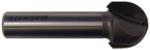 MAGNATE 806 Core Box Router Bit - 7/8" Cutting Diameter; 1/2" Shank Diameter; 3/4" Cutting Length; 7/16" Radius; 1-1/2" Shank Length; 2-Flute Carbide Tipped