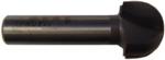 MAGNATE 807 Core Box Router Bit - 1" Cutting Diameter; 1/2" Shank Diameter; 3/4" Cutting Length; 1/2" Radius; 2" Shank Length; 2-Flute Carbide Tipped