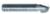 MAGNATE 811 Core Box Router Bit - 5/16" Cutting Diameter; 1/4" Shank Diameter; 5/16" Cutting Length; 5/32" Radius; 1-1/4" Shank Length; 2-Flute Carbide Tipped