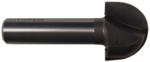 MAGNATE 812 Core Box Router Bit - 1-1/8" Cutting Diameter; 1/2" Shank Diameter; 13/16" Cutting Length; 9/16" Radius; 2" Shank Length; 2-Flute Carbide Tipped