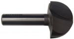 MAGNATE 817 Core Box Router Bit - 1-9/16" Cutting Diameter; 1/2" Shank Diameter; 1-1/32" Cutting Length; 25/32" Radius; 2" Shank Length; for Nevada style gaming table chip trays; 2-Flute Carbide Tipped