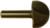 MAGNATE 819 Core Box Router Bit - 1-3/4" Cutting Diameter; 1/2" Shank Diameter; 1-1/8" Cutting Length; 7/8" Radius; 2" Shank Length; 2-Flute Carbide Tipped