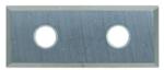 Magnate 8221 4-Side 2-Hole Insert Knives - 29.5mm Length; 7.5mm Width; 1.5mm Thickness; 14mm CTC; 10 Knives/Pack, Reversible Solid Carbide