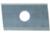 Magnate 8321 Insert Knives, End Angle, 1 Hole - 20mm Length; 12mm Width; 1.5mm Thickness; Right Angle