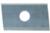 Magnate 8321 Insert Knives, 5-Degree Left End Angle, 1 Hole - 20mm Length; 12mm Width; 1.5mm Thickness