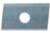 Magnate 8326 Insert Knives, 5-Degree Right End Angle, 1 Hole - 20mm Length; 12mm Width; 1.5mm Thickness