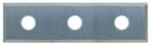 Magnate 8351 Insert Knives, 4 Cutting Edges, 3 Holes - 50mm Length; 10mm Width; 1.7mm Thickness; 37mm CTC