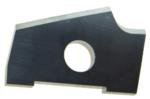 Magnate 8379 3mm Radius Insert Knife - 22.3mm Length; 14mm Width; 2.0mm Thickness; Left Side; 1 Knife/Pack, Solid Carbide
