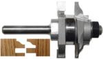 MAGNATE 9001 Stile & Rail (Cope and Stick) Reversible 1/4" Shank Router Bit For 3/4" to 7/8" Material - Ogee Profile; 7/8" Cutting Height; BR-06 Bearing; 1-1/4" Shank Length, 1-5/8" Overall Diameter, 2-Flute Carbide Tipped
