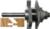 MAGNATE 9002 Stile & Rail (Cope and Stick) Reversible 1/4" Shank Router Bit For 3/4" to 7/8" Material - Classic Profile; 7/8" Cutting Height; BR-06 Bearing; 1-1/4" Shank Length, 1-5/8" Overall Diameter, 2-Flute Carbide Tipped