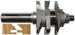 MAGNATE 9002B One Piece Stile & Rail (Cope & Stick) Router Bit, For 3/4" to 7/8" Material - Classic Profile; 1-5/8" Overall Diameter; 1-1/2" Shank Length; BR-06 Bearing; 1/2" Shank Diameter, 1-1/8" Cutting Height, 2-Flute Carbide Tipped