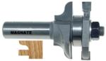 MAGNATE 9003R Stile or Rail (Cope or Stick) Router Bit, 15/16" Cutting Height for 3/4" to 7/8" Material - Classic Ogee Profile; Rail Cut; BR-06 Bearing; 1/2" Shank Diameter, 1-1/2" Shank Length, 1-5/8" Overall Diameter, 2-Flute Carbide Tipped