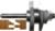 MAGNATE 9004 Stile & Rail (Cope and Stick) Reversible 1/4" Shank Router Bit For 3/4" to 7/8" Material - Bevel Profile; 7/8" Cutting Height; BR-06 Bearing; The angle that forms the inside edge next to the center is 14 degree