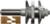 MAGNATE 9004B One Piece Stile & Rail (Cope & Stick) Router Bit, For 3/4" to 7/8" Material - Bevel Profile; 1-5/8" Overall Diameter; 1-1/2" Shank Length; BR-06 Bearing; The angle that forms the inside edge next to the center is 14 degree
