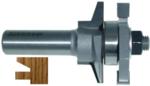Magnate 9004R Stile or Rail Router Bit, 15/16" Cutting Height for 3/4" to 7/8" Material - 14 degree Bevel Profile; Rail Cut; BR-06 Bearing; The angle that forms the inside edge next to the center is 14 degree