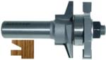 MAGNATE 9004R Stile or Rail (Cope or Stick) Router Bit, 15/16" Cutting Height for 3/4" to 7/8" Material - 14 degree Bevel Profile; Rail Cut; BR-06 Bearing; The angle that forms the inside edge next to the center is 14 degree