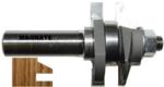 MAGNATE 9004S Stile or Rail (Cope or Stick) Router Bit, 15/16" Cutting Height for 3/4" to 7/8" Material - 14 degree Bevel Profile; Stile Cut; BR-06 Bearing; The angle that forms the inside edge next to the center is 14 degree