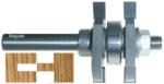 MAGNATE 9005 Stile & Rail (Cope and Stick) Reversible 1/4" Shank Router Bit For 3/4" to 7/8" Material - Tongue & Groove Profile; 3/4" Cutting Height; BR-06 Bearing; 1-1/4" Shank Length, 1-5/8" Overall Diameter, 2-Flute Carbide Tipped