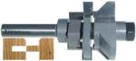 MAGNATE 9006 Stile & Rail (Cope and Stick) Reversible 1/4" Shank Router Bit For 3/4" to 7/8" Material - V-Groove Profile; 3/4" Cutting Height; BR-06 Bearing; 1-1/4" Shank Length, 1-5/8" Overall Diameter, 2-Flute Carbide Tipped