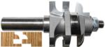 MAGNATE 9007B One Piece Stile & Rail (Cope & Stick) Router Bit, For 3/4" to 7/8" Material - Concave Profile; 1-5/8" Overall Diameter; 1-1/2" Shank Length; BR-06 Bearing; 1/2" Shank Diameter, 1-1/8" Cutting Height, 2-Flute Carbide Tipped