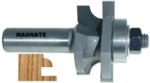 MAGNATE 9007S Stile or Rail (Cope or Stick) Router Bit, 15/16" Cutting Height for 3/4" to 7/8" Material - Concave Profile; Stile Cut; BR-06 Bearing; 1/2" Shank Diameter, 1-1/2" Shank Length, 1-5/8" Overall Diameter, 2-Flute Carbide Tipped