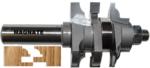 MAGNATE 9008B One Piece Stile & Rail (Cope & Stick) Router Bit, For 3/4" to 7/8" Material - Bead Profile; 1-5/8" Overall Diameter; 1-1/2" Shank Length; BR-06 Bearing; 1/2" Shank Diameter, 1-1/8" Cutting Height, 2-Flute Carbide Tipped