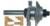 MAGNATE 9009 Stile & Rail (Cope and Stick) Reversible 1/4" Shank Router Bit For 3/4" to 7/8" Material - Cove & Bead Profile; 7/8" Cutting Height; BR-06 Bearing; 1-1/4" Shank Length, 1-5/8" Overall Diameter, 2-Flute Carbide Tipped
