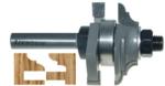 MAGNATE 9009 Stile & Rail (Cope and Stick) Reversible 1/4" Shank Router Bit For 3/4" to 7/8" Material - Cove & Bead Profile; 7/8" Cutting Height; BR-06 Bearing; 1-1/4" Shank Length, 1-5/8" Overall Diameter, 2-Flute Carbide Tipped