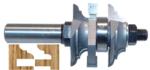 MAGNATE 9009B One Piece Stile & Rail (Cope & Stick) Router Bit, For 3/4" to 7/8" Material - Cove & Bead Profile; 1-5/8" Overall Diameter; 1-1/2" Shank Length; BR-06 Bearing; 1/2" Shank Diameter, 1-1/8" Cutting Height, 2-Flute Carbide Tipped