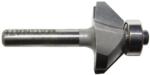 MAGNATE 901 Chamfer Router Bit - 45 Degree; 3/8" Cutting Height; 1/4" Shank Diameter; 1-1/4" Shank Length; 1" Overall Diameter; 45 degree for making 4-sided boxes; 2-Flute Carbide Tipped