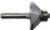 MAGNATE 902 Chamfer Router Bit - 45 Degree; 1/2" Cutting Height; 1/4" Shank Diameter; 1-1/4" Shank Length; 1-3/16" Overall Diameter; 45 degree for making 4-sided boxes; 2-Flute Carbide Tipped