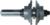 MAGNATE 9021R Stile or Rail (Cope or Stick) Router Bit, 1-3/8" Cutting Height for 1" to 1-3/8" Material - Ogee Profile; Rail Cut; BR-06 Bearing; 1/2" Shank Diameter, 3-1/8" Overall Length, 1-3/4" Overall Diameter, 2-Flute Carbide Tipped