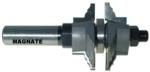 MAGNATE 9022R Stile or Rail (Cope or Stick) Router Bit, 1-3/8" Cutting Height for 1" to 1-3/8" Material - Classic Profile; Rail Cut; BR-06 Bearing; 1/2" Shank Diameter, 3-1/8" Overall Length, 1-3/4" Overall Diameter, 2-Flute Carbide Tipped