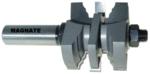 MAGNATE 9022S Stile or Rail (Cope or Stick) Router Bit, 1-3/8" Cutting Height for 1" to 1-3/8" Material - Classic Profile; Stile Cut; BR-06 Bearing; 1/2" Shank Diameter, 3-1/8" Overall Length, 1-3/4" Overall Diameter, 2-Flute Carbide Tipped