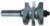 MAGNATE 9024S Stile or Rail (Cope or Stick) Router Bit, 1-3/8" Cutting Height for 1" to 1-3/8" Material - Bevel Profile; Stile Cut; BR-06 Bearing; 1/2" Shank Diameter, 3-1/8" Overall Length, 1-3/4" Overall Diameter, 2-Flute Carbide Tipped