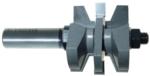 MAGNATE 9024S Stile or Rail (Cope or Stick) Router Bit, 1-3/8" Cutting Height for 1" to 1-3/8" Material - Bevel Profile; Stile Cut; BR-06 Bearing; 1/2" Shank Diameter, 3-1/8" Overall Length, 1-3/4" Overall Diameter, 2-Flute Carbide Tipped