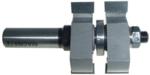 MAGNATE 9025R Stile or Rail (Cope or Stick) Router Bit, 1-3/8" Cutting Height for 1" to 1-3/8" Material - Tongue Profile; Rail Cut; BR-06 Bearing; 1/2" Shank Diameter, 3-1/8" Overall Length, 1-3/4" Overall Diameter, 2-Flute Carbide Tipped