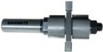 MAGNATE 9025S Stile or Rail (Cope or Stick) Router Bit, 1-3/8" Cutting Height for 1" to 1-3/8" Material - Groove Profile; Stile Cut; BR-06 Bearing; 1/2" Shank Diameter, 3-1/8" Overall Length, 1-3/4" Overall Diameter, 2-Flute Carbide Tipped