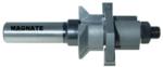 MAGNATE 9026S Stile or Rail (Cope or Stick) Router Bit, 1-3/8" Cutting Height for 1" to 1-3/8" Material - V-Groove Profile; Stile Cut; BR-06 Bearing; 1/2" Shank Diameter, 3-1/8" Overall Length, 1-3/4" Overall Diameter, 2-Flute Carbide Tipped