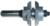 Magnate 9027R Stile / Rail Router Bit, 1-3/8" Cutting Height for 1" to 1-3/8" Material - Concave Profile; Rail Cut; BR-06 Bearing