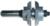 MAGNATE 9027R Stile or Rail (Cope or Stick) Router Bit, 1-3/8" Cutting Height for 1" to 1-3/8" Material - Concave Profile; Rail Cut; BR-06 Bearing; 1/2" Shank Diameter, 3-1/8" Overall Length, 1-3/4" Overall Diameter, 2-Flute Carbide Tipped