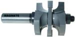 MAGNATE 9027S Stile or Rail (Cope or Stick) Router Bit, 1-3/8" Cutting Height for 1" to 1-3/8" Material - Concave Profile; Stile Cut; BR-06 Bearing; 1/2" Shank Diameter, 3-1/8" Overall Length, 1-3/4" Overall Diameter, 2-Flute Carbide Tipped