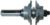 MAGNATE 9028R Stile or Rail (Cope or Stick) Router Bit, 1-3/8" Cutting Height for 1" to 1-3/8" Material - Bead Profile; Rail Cut; BR-06 Bearing; 1/2" Shank Diameter, 3-1/8" Overall Length, 1-3/4" Overall Diameter, 2-Flute Carbide Tipped