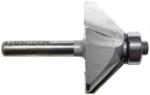 MAGNATE 903 Chamfer Router Bit - 45 Degree; 9/16" Cutting Height; 1/4" Shank Diameter; 1-1/4" Shank Length; 1-7/16" Overall Diameter; 45 degree for making 4-sided boxes; 2-Flute Carbide Tipped