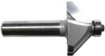 MAGNATE 904 Chamfer Router Bit - 45 Degree; 11/16" Cutting Height; 1/2" Shank Diameter; 1-1/2" Shank Length; 1-5/8" Overall Diameter; 45 degree for making 4-sided boxes; 2-Flute Carbide Tipped
