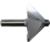 MAGNATE 908 Chamfer Router Bit - 45 Degree; 1-3/16" Cutting Height; 1/2" Shank Diameter; 1-1/2" Shank Length; 2-5/8" Overall Diameter; 45 degree for making 4-sided boxes; 2-Flute Carbide Tipped
