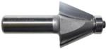 MAGNATE 910 Chamfer Router Bit - 22-1/2 Degree; 7/8" Cutting Height; 1/2" Shank Diameter; 1-1/2" Shank Length; 1-3/16" Overall Diameter; 22.5 degree for making 8-sided boxes; 2-Flute Carbide Tipped