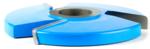 Amana 931-AMANA Traditional Raised Panel Shaper Cutter For 5/8" Material - 5 Degree; 5/8" Cutting Height; 1" & 1-1/4" Bore; 5-1/2" Overall Diameter; C-017 Rub Collar; With 5/32" Corner Radius; Horizontal, 3-Wing, Carbide Tipped