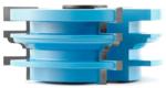 Amana 934-AMANA Ogee Reversible Stile & Rail Shaper Cutter - 1-1/2" Cutting Height; 1/2" & 3/4" Bore; 1" Profile Height; 2-1/2" Small Diameter; 1/8" Radius; 3-1/2" Overall Diameter; 3-Wing, Carbide Tipped